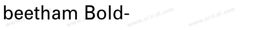 beetham Bold字体转换